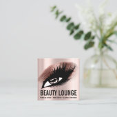Makeup Artist Hair Eyelash Lux Roos Professional Vierkante Visitekaartje (Staand voorkant)