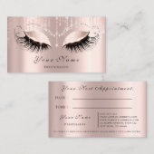 Makeup Artist Hair Eyelashes Appointment Card Afsprakenkaartje (Voorkant / Achterkant)