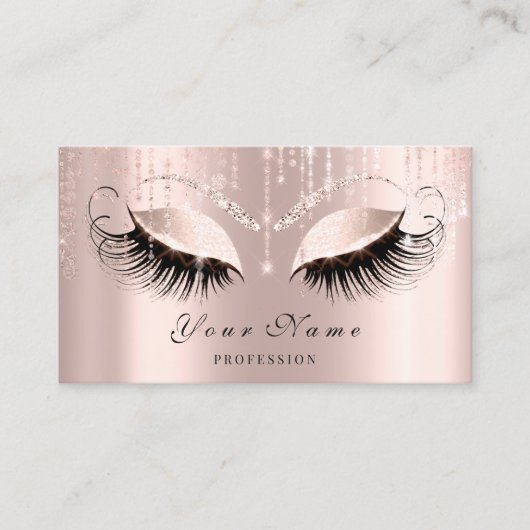 Makeup Artist Hair Eyelashes Appointment Card Afsprakenkaartje (Voorkant)