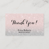 Makeup Artist Hair Salon Blush Pink Loyalty (Achterkant)