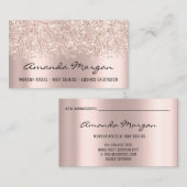 Makeup Artist Hair Salon Eyelash Influencer Roos Visitekaartje (Voorkant / Achterkant)