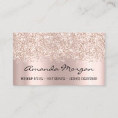 Makeup Artist Hair Salon Eyelash Influencer Roos Visitekaartje (Voorkant)