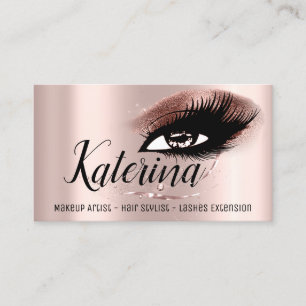 Makeup Artist Hair Salon Eyelash Roos Diamond Visitekaartje