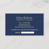 Makeup Artist Hair Salon  Floral Referral (Achterkant)