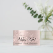 Makeup Artist Hair Salon Lash Event Plan VIP Visitekaartje (Staand voorkant)