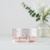 Makeup Artist Hair Salon Lash Extension Grey Visitekaartje (Staand voorkant)