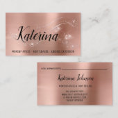 Makeup Artist Hair Salon Lashes Event Planner Visitekaartje (Voorkant / Achterkant)