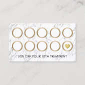 Makeup Artist Hair Salon Modern Marble Loyalty (Voorkant)