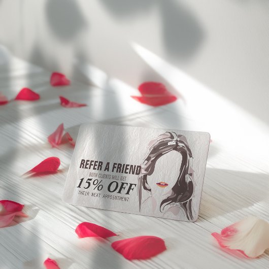 Makeup Artist & Hair Stylist Beauty Salon Referenc Aanbevelingskaartje