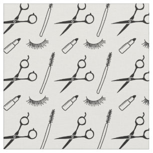Makeup Artist Hair Stylist Cute Drawing Beauty Stof