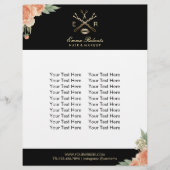 Makeup Artist & Hair Stylist  Floral Salon Flyer (Voorkant)