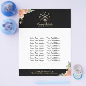 Makeup Artist & Hair Stylist  Floral Salon Flyer (Enkel)