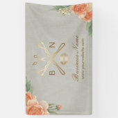 Makeup Artist Hair Stylist  Floral Salon Spandoek (Verticaal)