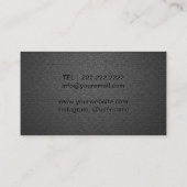 Makeup Artist Hair Stylist Modern Bold Black Visitekaartje (Achterkant)