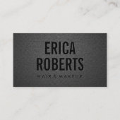 Makeup Artist Hair Stylist Modern Bold Black Visitekaartje (Voorkant)