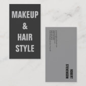 Makeup Artist Hair Stylist Modern Plain Minimalist Visitekaartje (Voorkant / Achterkant)