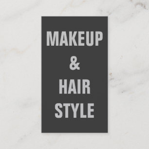 Makeup Artist Hair Stylist Modern Plain Minimalist Visitekaartje