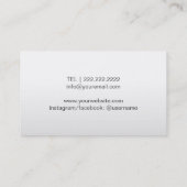 Makeup Artist Hair Stylist Roos Gold Box Salon Visitekaartje (Achterkant)