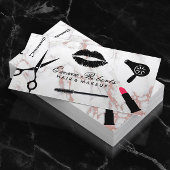 Makeup Artist Hair Stylist Roos Gold Marble Visitekaartje