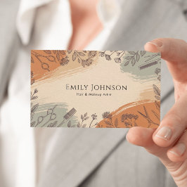 Makeup Artist Hair Stylist Salon Modern  Visitekaartje