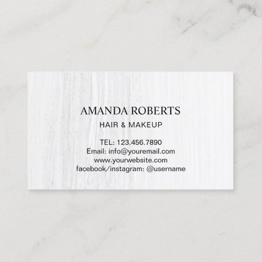 Makeup Artist Hair Stylist Salon Roos Gold Loyalty (Achterkant)