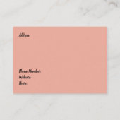 Makeup Artist Hand Drawn Voman Visitekaartje (Achterkant)