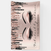 Makeup Artist Heart Lash Glitter Drip Roos Brow Spandoek (Verticaal)