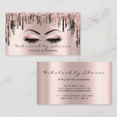 Makeup Artist Heart Lash Glitter Drip Roos Brows Visitekaartje (Voorkant / Achterkant)