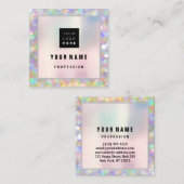 Makeup ARTIST-holograaf unieke gemengde Logo Vierkante Visitekaartje (Voorkant / Achterkant)