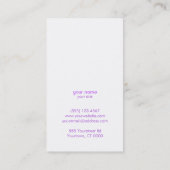 Makeup Artist Hot Pink Girly Sequins Visitekaartje (Achterkant)