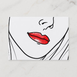 Makeup Artist Illustratie Visitekaartje