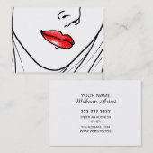 Makeup Artist Illustratie Visitekaartje (Voorkant / Achterkant)