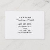 Makeup Artist Illustratie Visitekaartje (Achterkant)