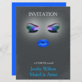Makeup Artist Invitation Kaart (Voorkant / Achterkant)