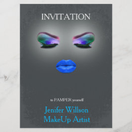 Makeup Artist Invitation Kaart
