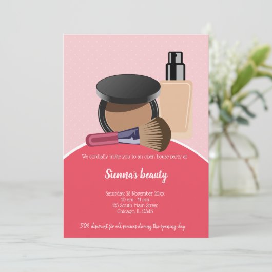 Makeup Artist Kaart (Staand voorkant)