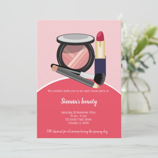 Makeup Artist Kaart (Staand voorkant)