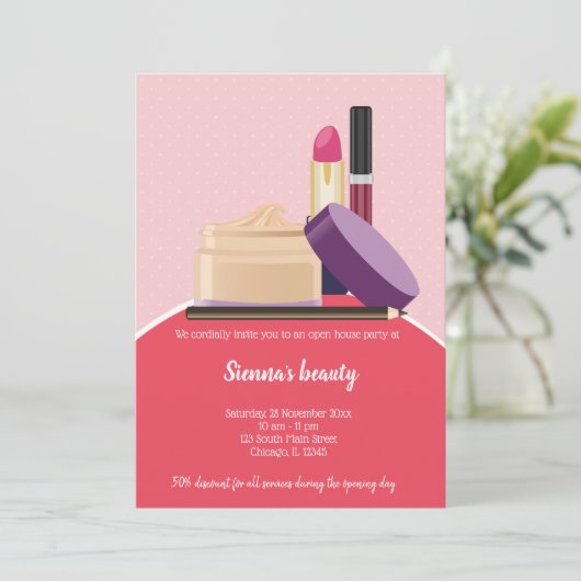 Makeup Artist Kaart (Staand voorkant)