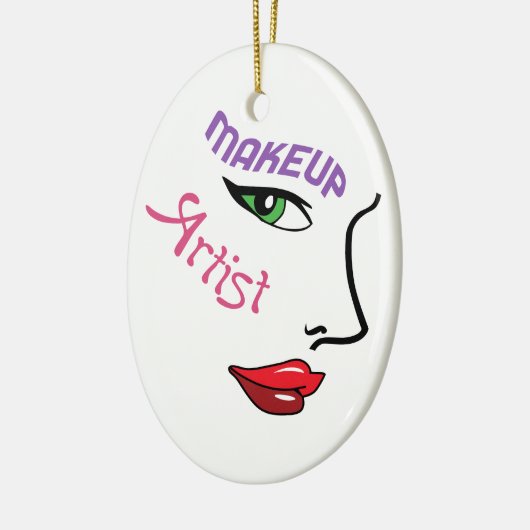 Makeup Artist Keramisch Ornament (Links)