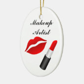 Makeup Artist Keramisch Ornament (Links)