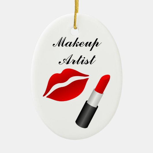 Makeup Artist Keramisch Ornament (Voorkant)