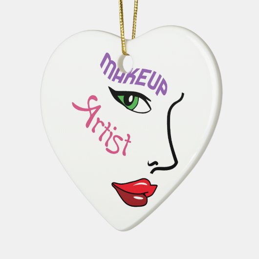 Makeup Artist Keramisch Ornament (Links)