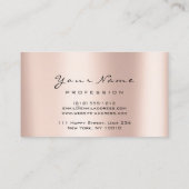 Makeup Artist Kiss Lips Roos Roze schoonheidsopera Visitekaartje (Achterkant)