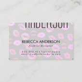 Makeup Artist/Kiss Visitekaartje (Achterkant)