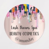 Makeup Artist Lash breekt aangepaste Logo nagels Labels (Design 2)