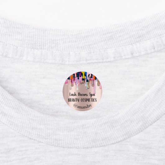 Makeup Artist Lash breekt aangepaste Logo nagels Labels (Aangebracht)