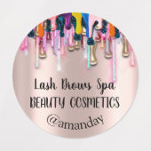 Makeup Artist Lash breekt aangepaste Logo nagels Labels (Design 1)