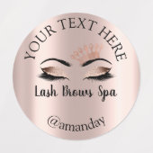 Makeup Artist Lash Brows Princess Eyes Labels (Design 1)