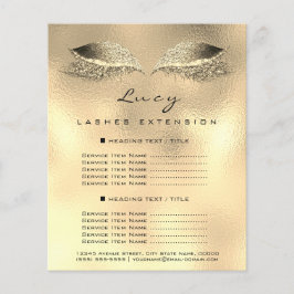 Makeup Artist Lash Glitter 2 pagina's Prijslijst G Flyer