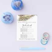 Makeup Artist Lash Gold White Flyer 1 paginaprijze (Enkel)